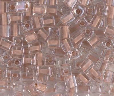 Miyuki 4mm Cube, SB-215, Blush Lined Crystal Sale