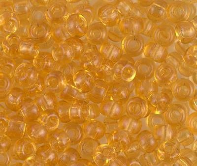 Miyuki 6 Round Seed Bead, 6-132, Transparent Light Topaz For Sale