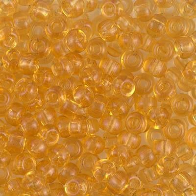 Miyuki 6 Round Seed Bead, 6-132, Transparent Light Topaz For Sale