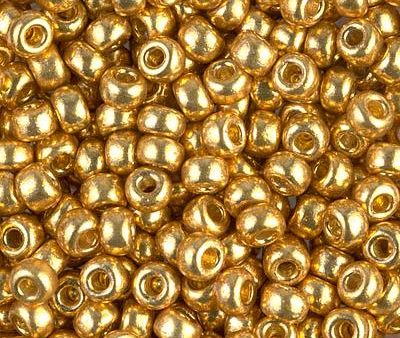 Miyuki 6 Round Seed Bead, 6-4202, Duracoat Galvanized Gold Hot on Sale