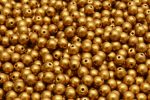 4mm Czech Round Druk Bead, Bronze Gold Matte, 50 pieces For Cheap