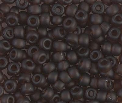 Miyuki 6 Round Seed Bead, 6-135F, Matte Transparent Root Beer For Discount