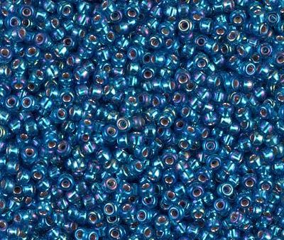 Miyuki 11 Round Seed Bead, 11-1025, Silver Lined Capri Blue AB Online Hot Sale