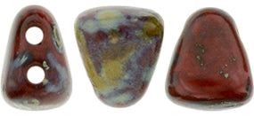 Nib-Bit Beads, Opaque Red Picasso, 8 grams Online Sale