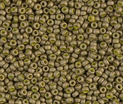 Miyuki 11 Round Seed Bead, 11-2032, Matte Opaque Golden Olive Luster Online Sale