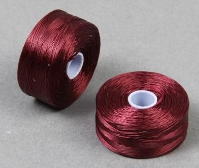 C-Lon Size D Beading Thread - 1 Bobbin - Burgundy Discount