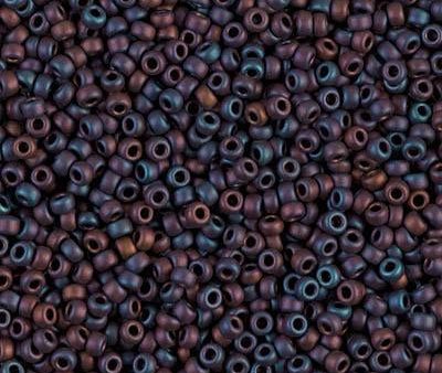 Miyuki 11 Round Seed Bead, 11-2016, Matte Metallic Dark Plum Iris For Cheap