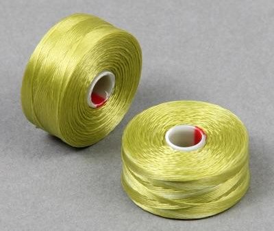 C-Lon Size D Beading Thread - 1 Bobbin - Chartreuse Online now