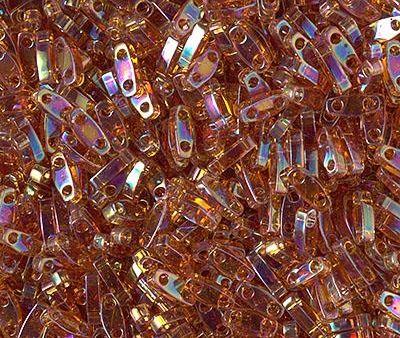 Miyuki Quarter Tila Bead, QTL-0257, Transparent Topaz AB For Sale