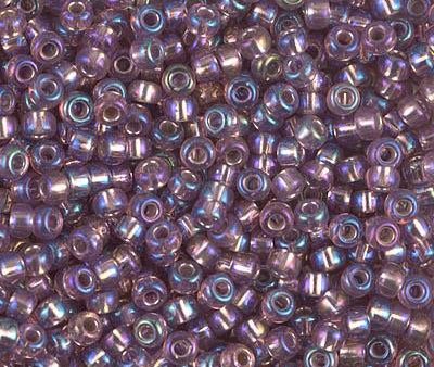 Miyuki 8 Round Seed Bead, 8-1012, Silver Lined Smoky Amethyst AB, 10 grams Online