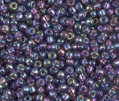 Miyuki 8 Round Seed Bead, 8-1024, Silver Lined Amethyst AB, 10 grams Sale