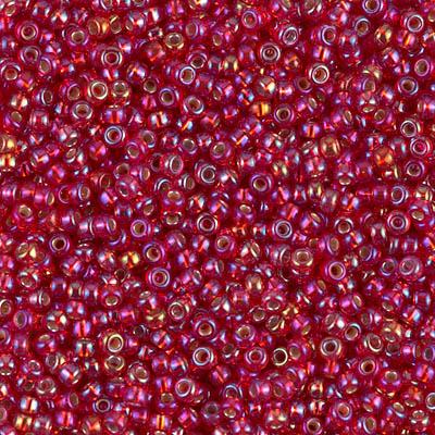 Miyuki 11 Round Seed Bead, 11-1010, Silver Lined Flame Red AB Online