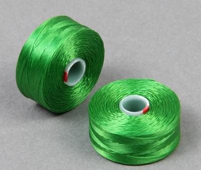 C-Lon Size D Beading Thread - 1 Bobbin - Green Hot on Sale