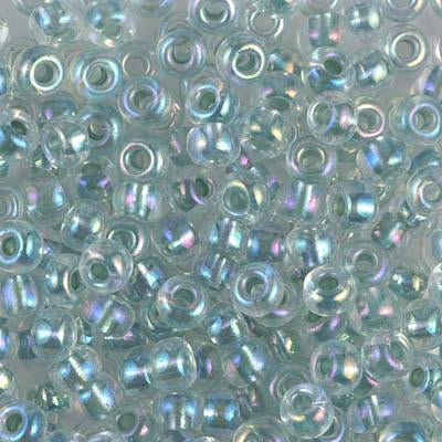 Miyuki 6 Round Seed Bead, 6-263, Sea Foam Lined Crystal AB Fashion