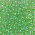 Miyuki 6 Round Seed Bead, 6-228, Light Green Lined Crystal For Discount