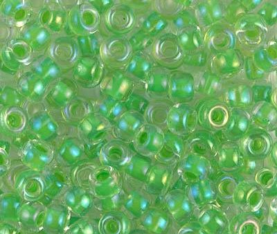 Miyuki 6 Round Seed Bead, 6-228, Light Green Lined Crystal For Discount