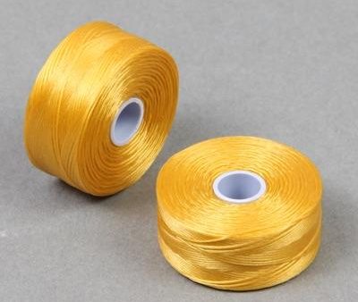 C-Lon Size D Beading Thread - 1 Bobbin - Golden Yellow Fashion