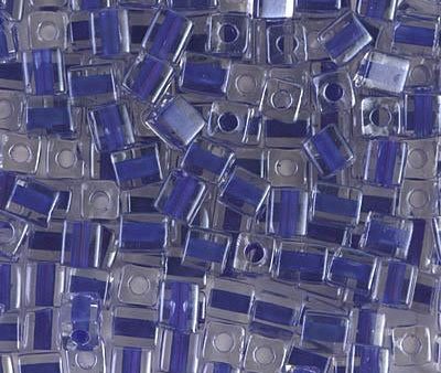 Miyuki 4mm Cube, SB-239, Royal Blue Lined Crystal Online now