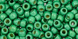 Toho 8 0 Round Japanese Seed Bead, TR8-588FPF, Matte Spearmint Galv PermaFinish Online