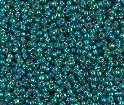 Miyuki 11 Round Seed Bead, 11-1017, Silver Lined Emerald AB Online