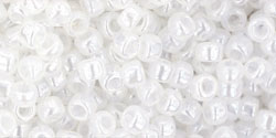 Toho 8 0 Round Japanese Seed Bead, TR8-141, Ceylon Snowflake White on Sale