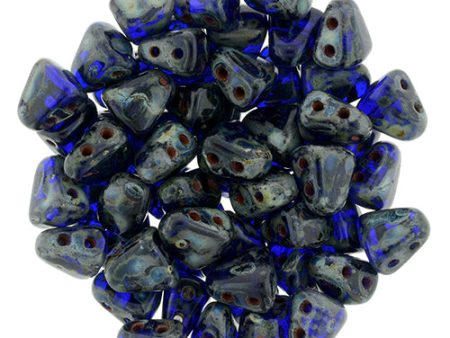 Nib-Bit Beads, Cobalt Picasso, 8 grams Fashion