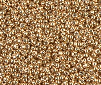 Miyuki 11 Round Seed Bead, 11-1052, Galvanized Gold Online now