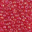 Miyuki 6 Round Seed Bead, 6-254D, Transparent Dark Red AB Supply