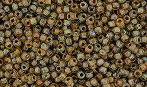 Matubo 11 0 Seed Beads, Crystal Picasso, 8 grams For Sale