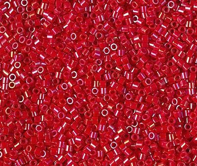 Miyuki Delica Bead 15 0, DBS0214, Opaque Red Luster Discount