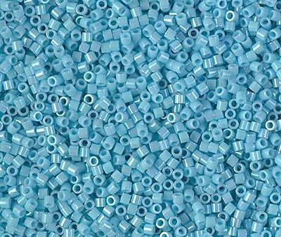 Miyuki Delica Bead 15 0, DBS0215, Opaque Turquoise Blue Luster For Sale