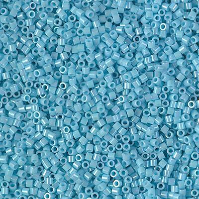 Miyuki Delica Bead 15 0, DBS0215, Opaque Turquoise Blue Luster For Sale