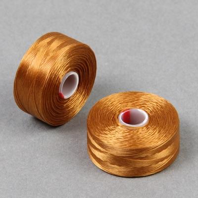 C-Lon Size D Beading Thread - 1 Bobbin - Gold Fashion