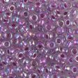 Miyuki 6 Round Seed Bead, 6-264, Raspberry Lined Crystal AB, 10 grams Hot on Sale