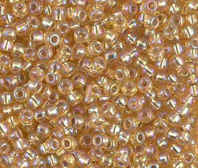 Miyuki 8 Round Seed Bead, 8-1003, Silver Lined Gold AB, 10 grams Discount