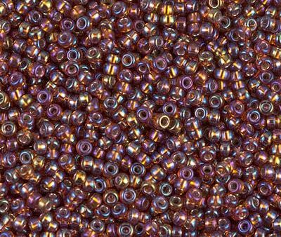 Miyuki 11 Round Seed Bead, 11-1005, Silver Lined Dark Topaz AB For Discount