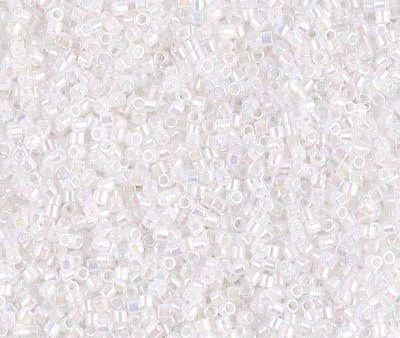 Miyuki Delica Bead 15 0, DBS0222, White Opal AB Hot on Sale