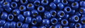 Toho 8 0 Round Japanese Seed Bead, TR8-586FPF, Matte Cobalt Blue Galv PermaFinish For Cheap