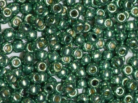 Toho 8 0 Round Japanese Seed Bead, TR8-589PF, Spruce Galv PermaFinish Cheap