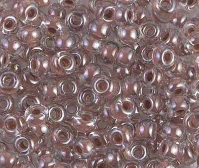 Miyuki 6 Round Seed Bead, 6-224, Cocoa Lined Crystal, 10 grams For Sale