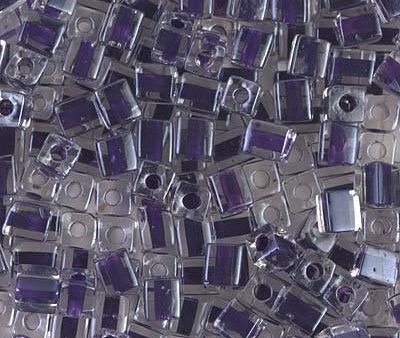 Miyuki 4mm Cube, SB-223, Grape Lined Crystal Online now