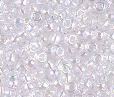 Miyuki 6 Round Seed Bead, 6-265, Transparent Pale Pink AB For Cheap