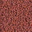 Miyuki 11 Round Seed Bead, 11-1236, Matte Opaque Terra Cotta Discount