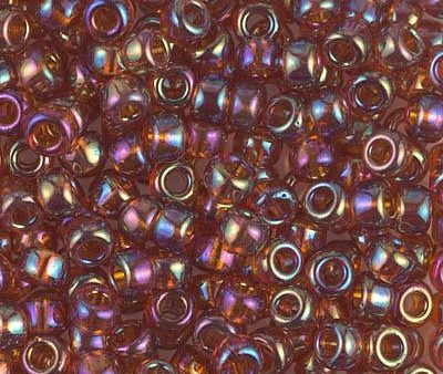 Miyuki 6 Round Seed Bead, 6-257, Transparent Topaz AB, 10 grams Online Hot Sale