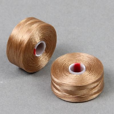 C-Lon Size D Beading Thread - 1 Bobbin - Tan For Discount