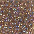 Miyuki 6 Round Seed Bead, 6-342, Berry Lined Light Topaz AB, 10 grams For Discount