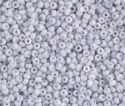 Miyuki 11 Round Seed Bead, 11-2026-1, Matte Opaque Pale Blue Gray, 13 grams Sale