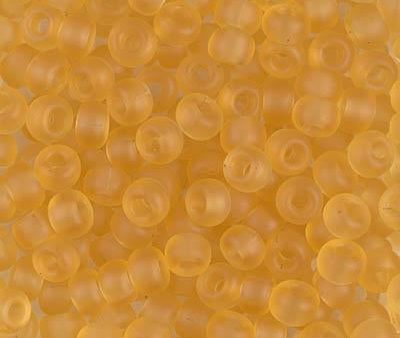 Miyuki 6 Round Seed Bead, 6-132F, Matte Transparent Light Topaz Cheap