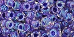 Toho 6 0 Round Japanese Seed Bead, TR6-181, Inside Color AB Crystal Tanzanite Lined Cheap