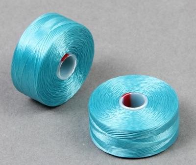 C-Lon Size D Beading Thread - 1 Bobbin - Turquoise Blue Online